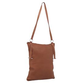 Hermès HERMES Bolsa de ombro em couro marrom prata Outro