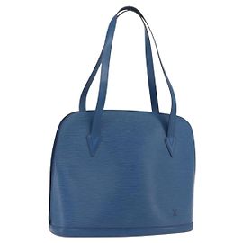 LOUIS VUITTON Epi Lussac Shoulder Bag Blue M52285 LV Altro