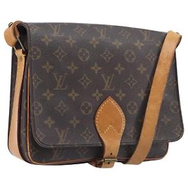 LOUIS VUITTON Monogram Cartouchiere GM Shoulder Bag M51252 LV Other
