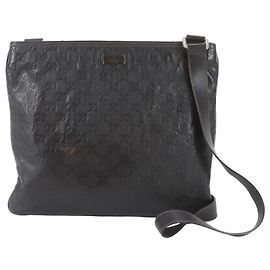 Gucci Guccissima Leather Shoulder Bag Brown
