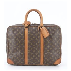 Bolso Boston Louis Vuitton Monogram Sirius 45 de cuero Castaño