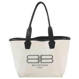 Saco Tote Balenciaga Jumbo Small em couro Preto Cru