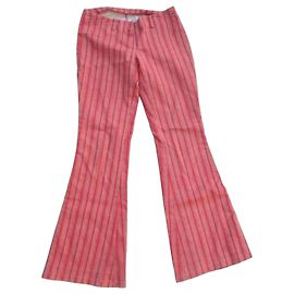 Autre Marque El Corte Inglés Red Striped Flared Trousers Red