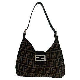 Borsa Fendi Vintage Zucca FF Pattern Brown Marrone