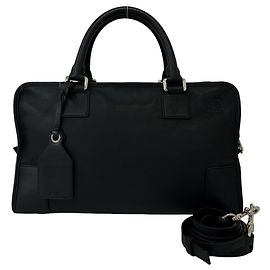 Borsa a tracolla in pelle Loewe Amazona 36 Nero