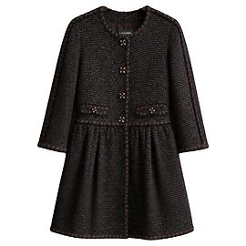 Chanel Giacca Tweed Sfilata Gripoix Multicolore Altro Grigio antracite