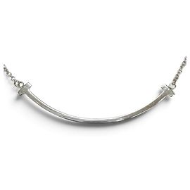 Autre Marque Tiffany & Co. Colar Pendente Tiffany T Smile Small Prata