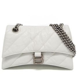 Balenciaga Crush Chain Shoulder Bag White