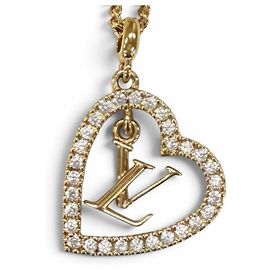 Pendentif Collier My LV Heart Louis Vuitton Doré