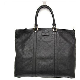 Borsa Boston Gucci Guccissima in pelle Nero