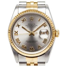 Rolex Datejust Gray Roman Combination Watch 16233 Other