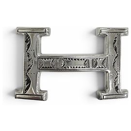 Hermès Ceinture Hermes Toareg AG925 Argent Argenté