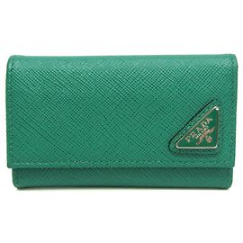 Porte-clés Prada Saffiano 2PG222 en Green Vert