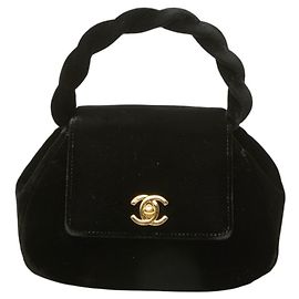 Borsa mini Chanel Coco Mark Twist Handle Nero