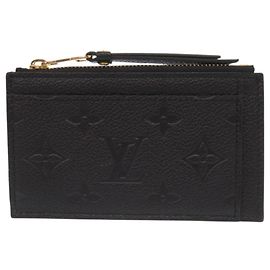 Louis Vuitton Monogram Empreinte Noir Card Case Black