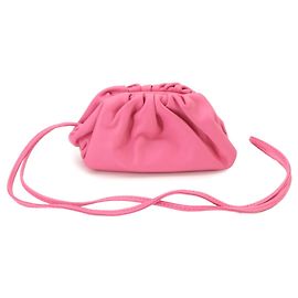 Bottega Veneta Pink Leather Coin Purse Pink