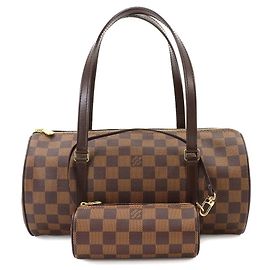 Louis Vuitton Papillon 30 Damier Handtasche Braun Damier ebene