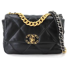 Borsa a mano e spalla 2-Way Chanel 19 Nero