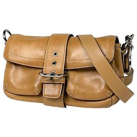 Sac à épaule Coach en cuir marron Marron