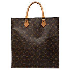 Louis Vuitton Brown Monogram Sac Plat Brown