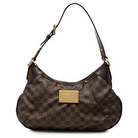 Louis Vuitton Brown Damier Ebene Thames GM Marrom