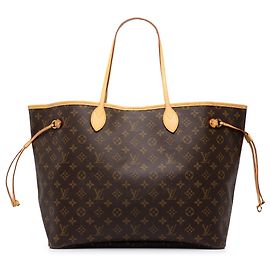 Louis Vuitton Brown Monogram Neverfull GM Marrom