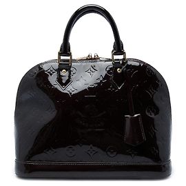 Louis Vuitton Purple Monogram Vernis Alma PM Autre Violet