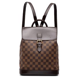 Louis Vuitton Brown Damier Ebene Soho Marrom