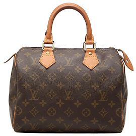 Louis Vuitton Brown Monogram Speedy 25 Marrom