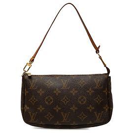 Louis Vuitton Brown Monogram Pochette Accessoires Braun
