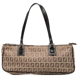 Fendi Beige Zucchino Canvas Handtasche Beige