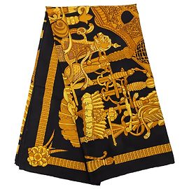 Foulard di seta Hermès Black Armets en Panache 90 Altro