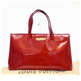 Louis Vuitton Wilshire Monogram Vernis PM Vermelho