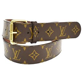 Louis Vuitton Gürtel Belt Monogram Canvas Medium Braun