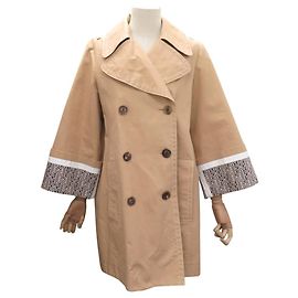 Chloé NOVO CASACO CHLOE MANGAS TRÊS QUARTOS CHC20SMA8314527534 S 34 COTON COAT Camelo