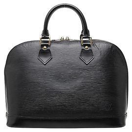 Louis Vuitton Alma Handbag Black