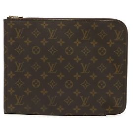 Louis Vuitton Pochette Document Monogram Marrom