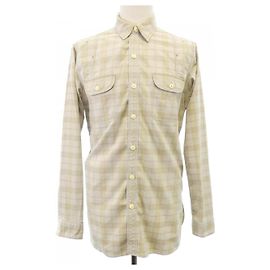 Ralph Lauren Camisa de algodão xadrez Double RL Marrom Outro