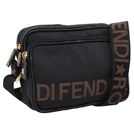 FENDI Bolso de hombro Canvas Black Gold Otro