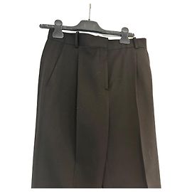 Céline Celine Wolle Seide Kaschmir Hose Phoebe Philo Ära Schwarz