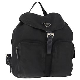 Prada Double Front Pocket Tessuto Small Nero