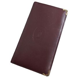 Magnificent Cartier Wallet Dark red