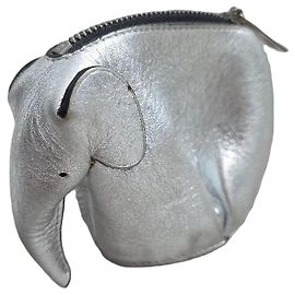 Splendido Portafoglio Loewe Eléphant Argento
