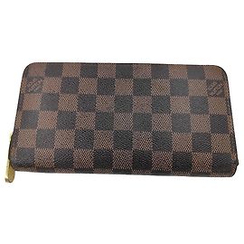 Louis Vuitton Zippy Damier Vertical Marrone