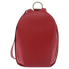 Louis Vuitton Mabillon Epi Leather Rouge