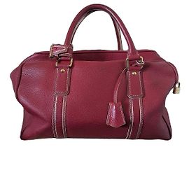 Bolsa Louis Vuitton Speedy em couro vermelho Vermelho