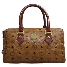 MCM Boston Tasche Visetos Orange