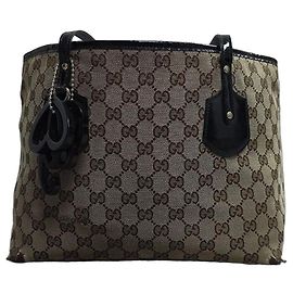 Bolsa Gucci GG Supreme em Lona Bege
