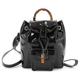 Mochila Gucci Bamboo Negro