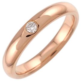 Harry Winston 18K Roségold Ring mit runden Diamanten Pink